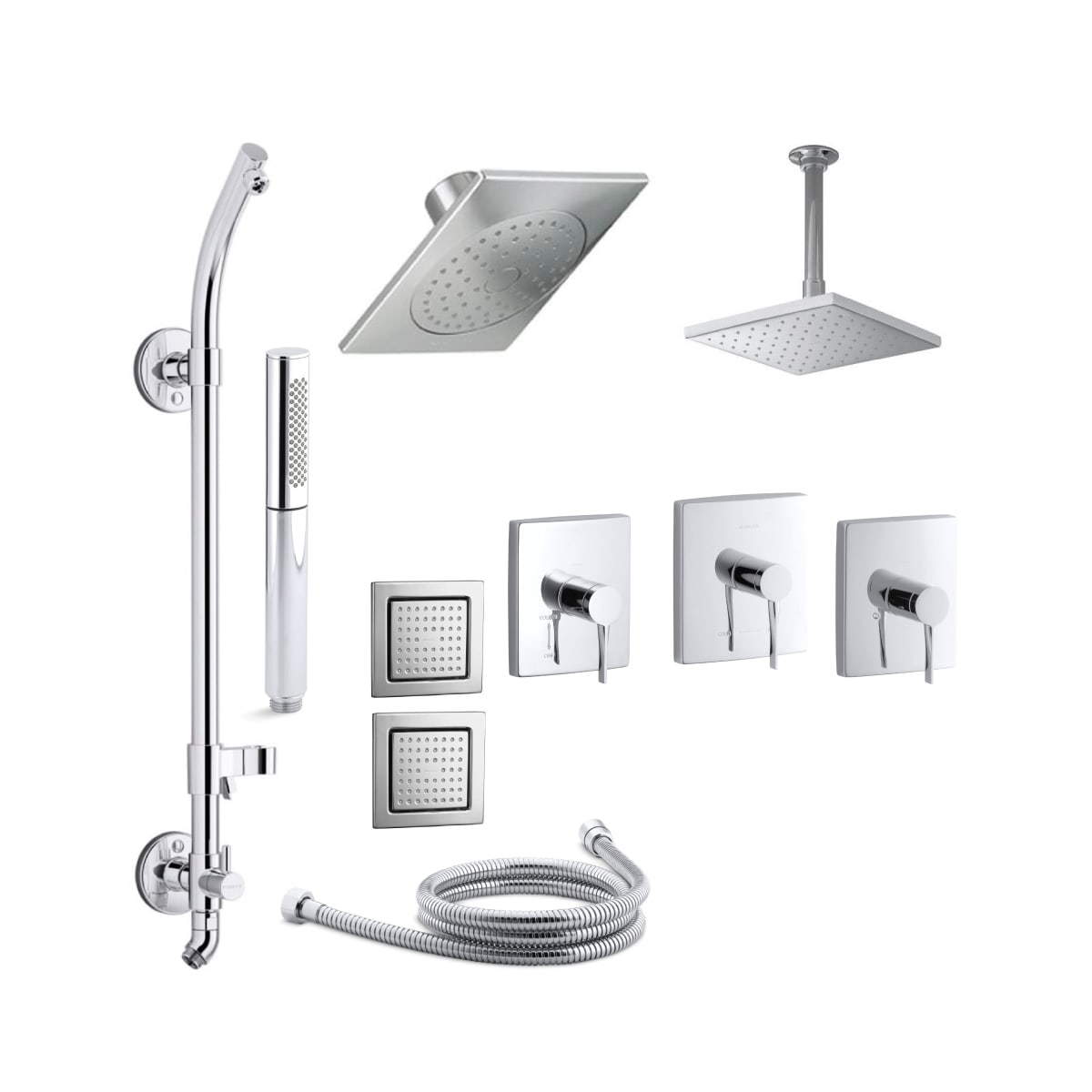 Kohler K Stance Ms18hr 4 Cp Polished Chrome Stance Thermostatic