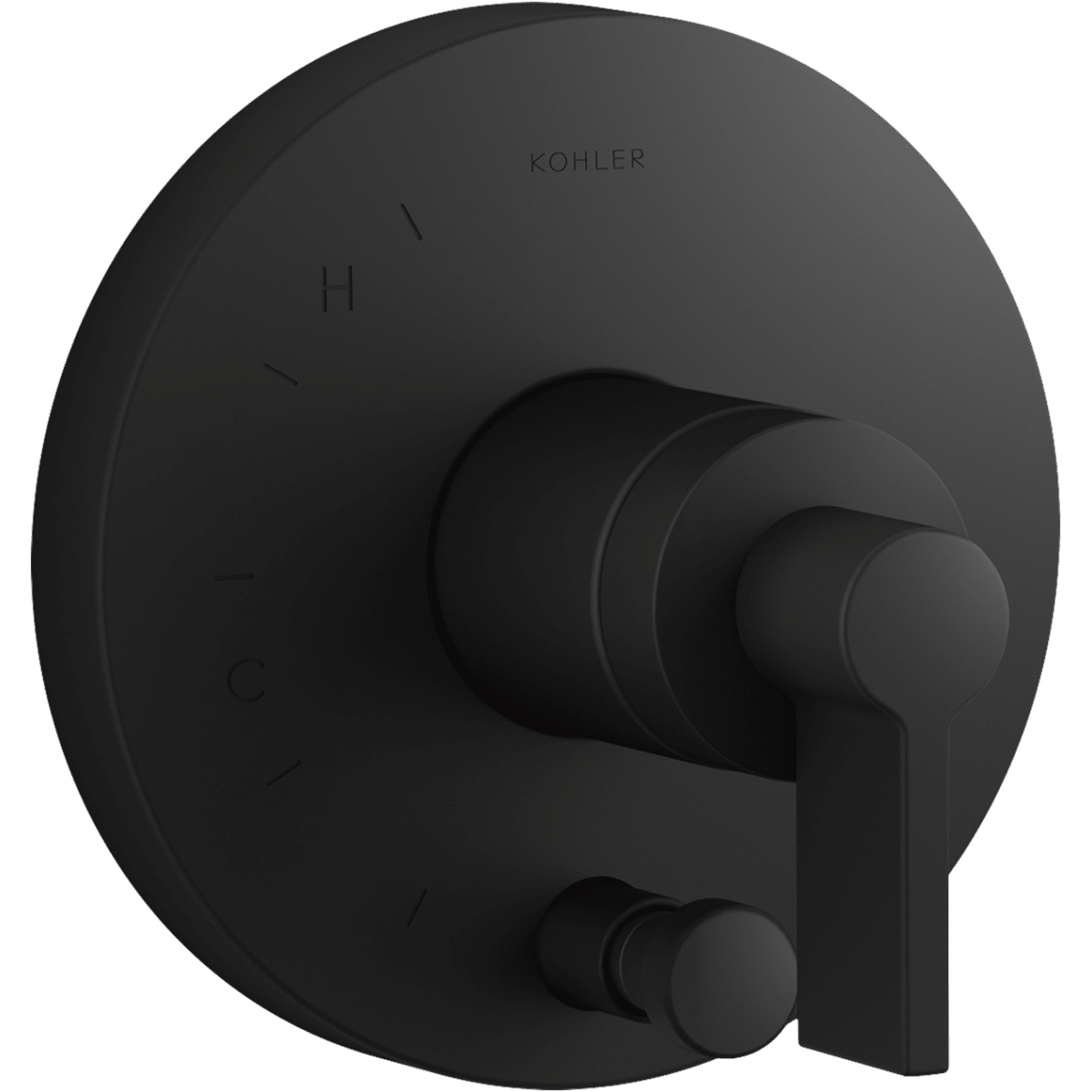 Kohler K-T78016-4-BL Matte Black Components Two Function Pressure 