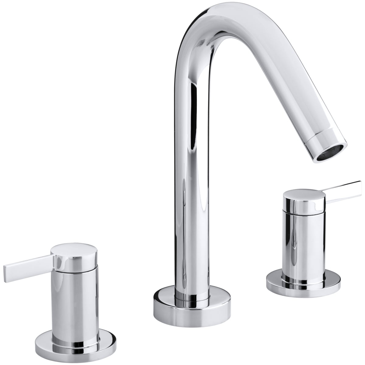 Kohler K T954 4 Cp Polished Chrome Double Handle Deck Mounted