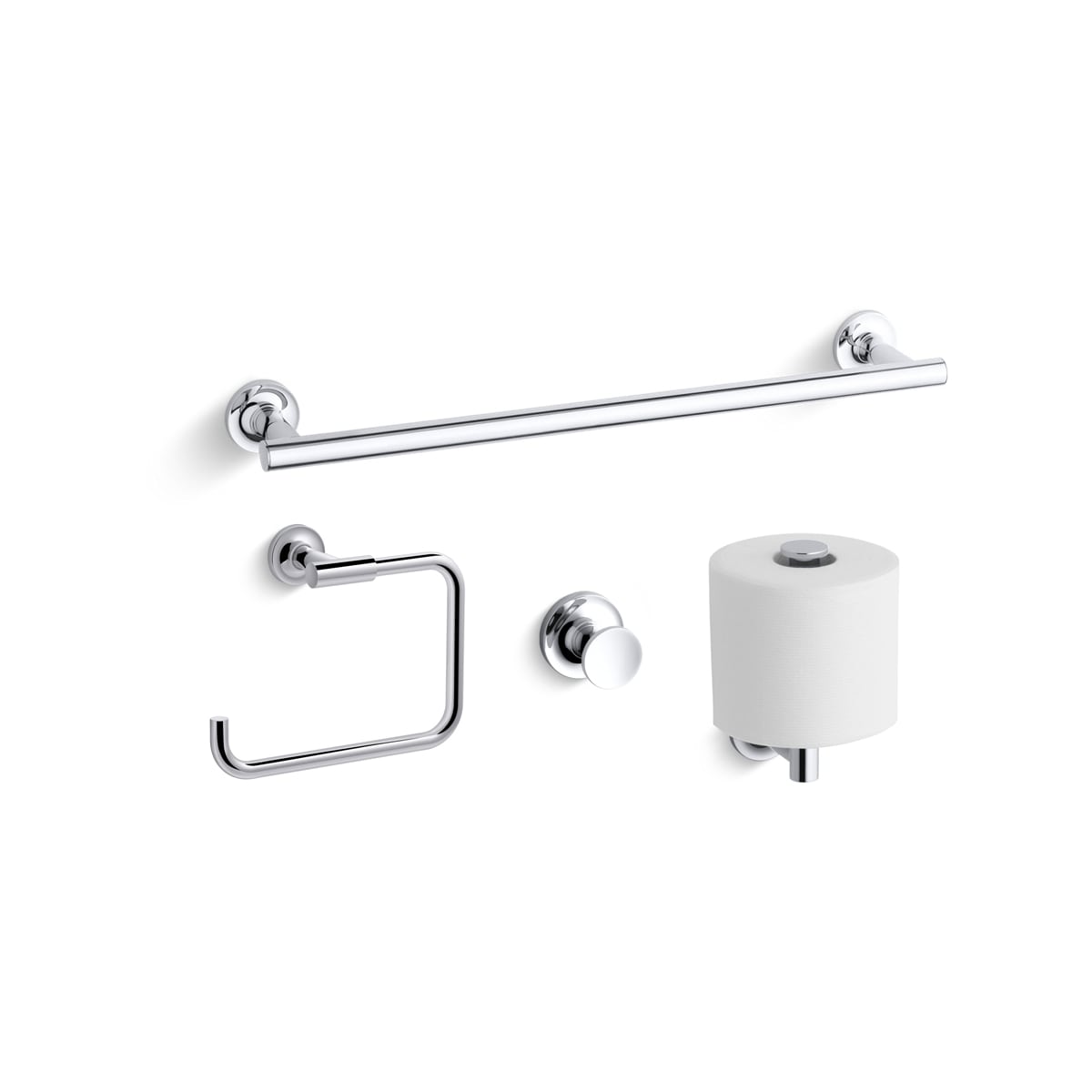 Kohler purist double towel bar top