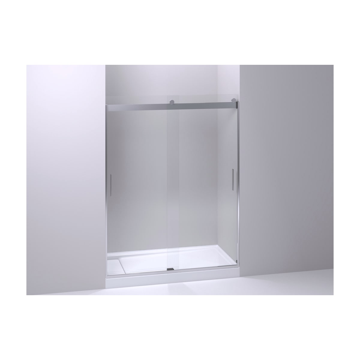 Kohler levity shower shop door with towel bar