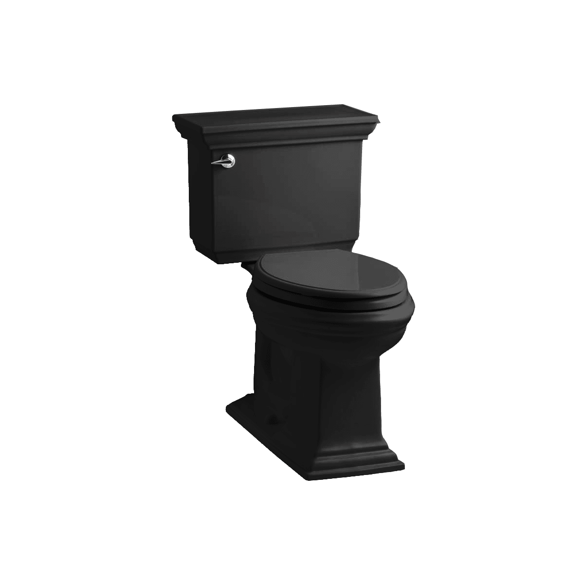 KOHLER K-6428-NY Memoirs Stately Comfort Height Skirted One-Piece Compact Elongated 1.28 GPF Toilet with AquaPiston Flush Technology and Left-Hand Trip Lever Dune 