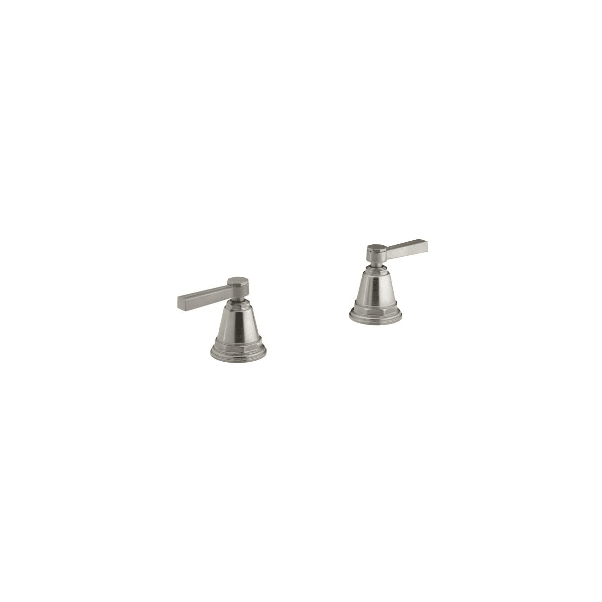 Valve Not Included Handles Only KOHLER K-T13141-4B-CP Pinstripe Bath- or Deck-Mount High-Flow Bath Valve Trim with Lever Handles Polished Chrome