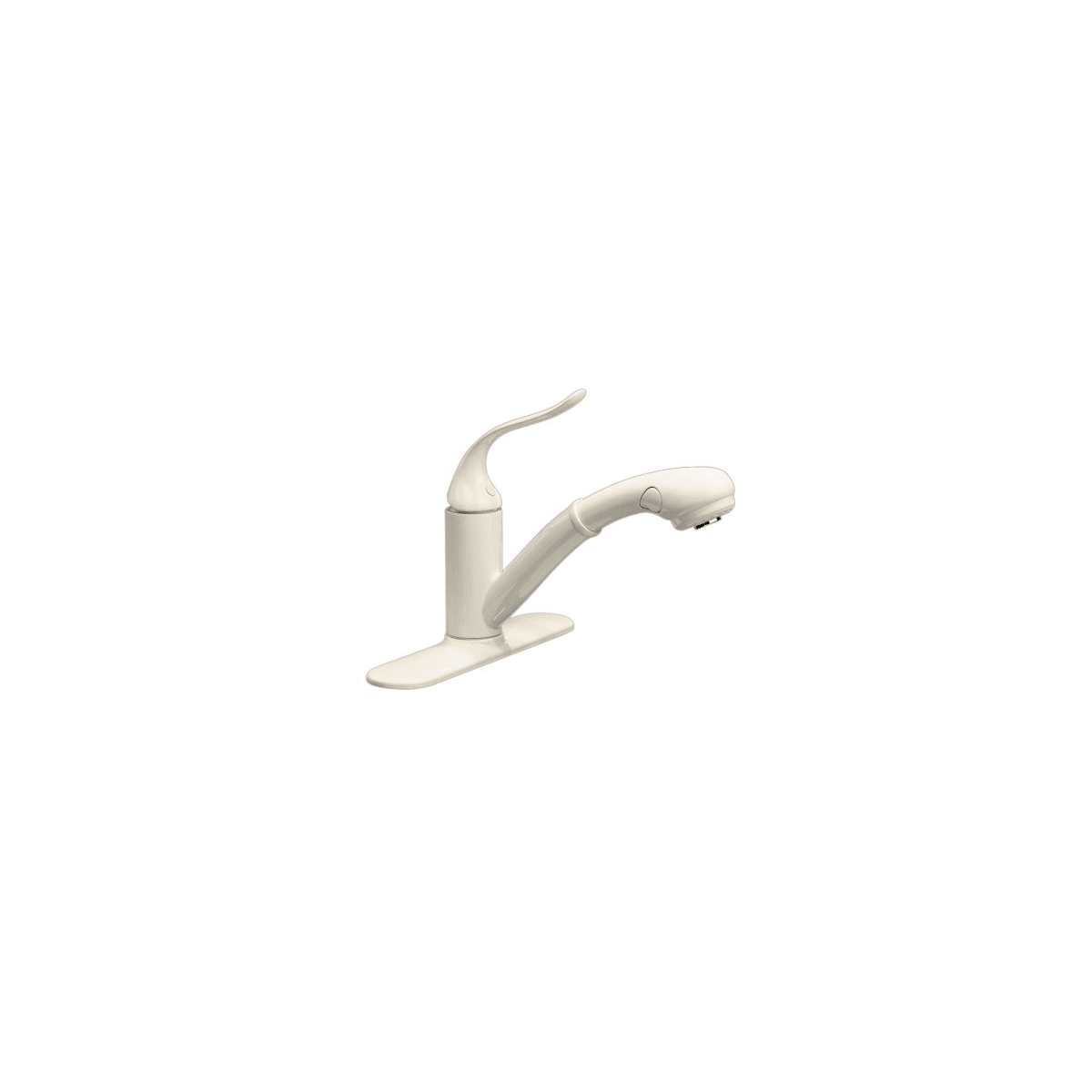 Kohler Undefined Almond Coralais Single Handle Pullout Kitchen Faucet Faucetdirect Com