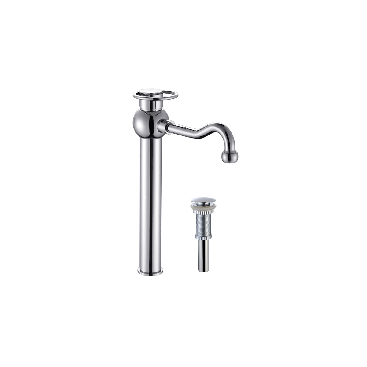Kraus Fvs 1100 Pu 10sn Satin Nickel 10 Decor Single Handle Vessel