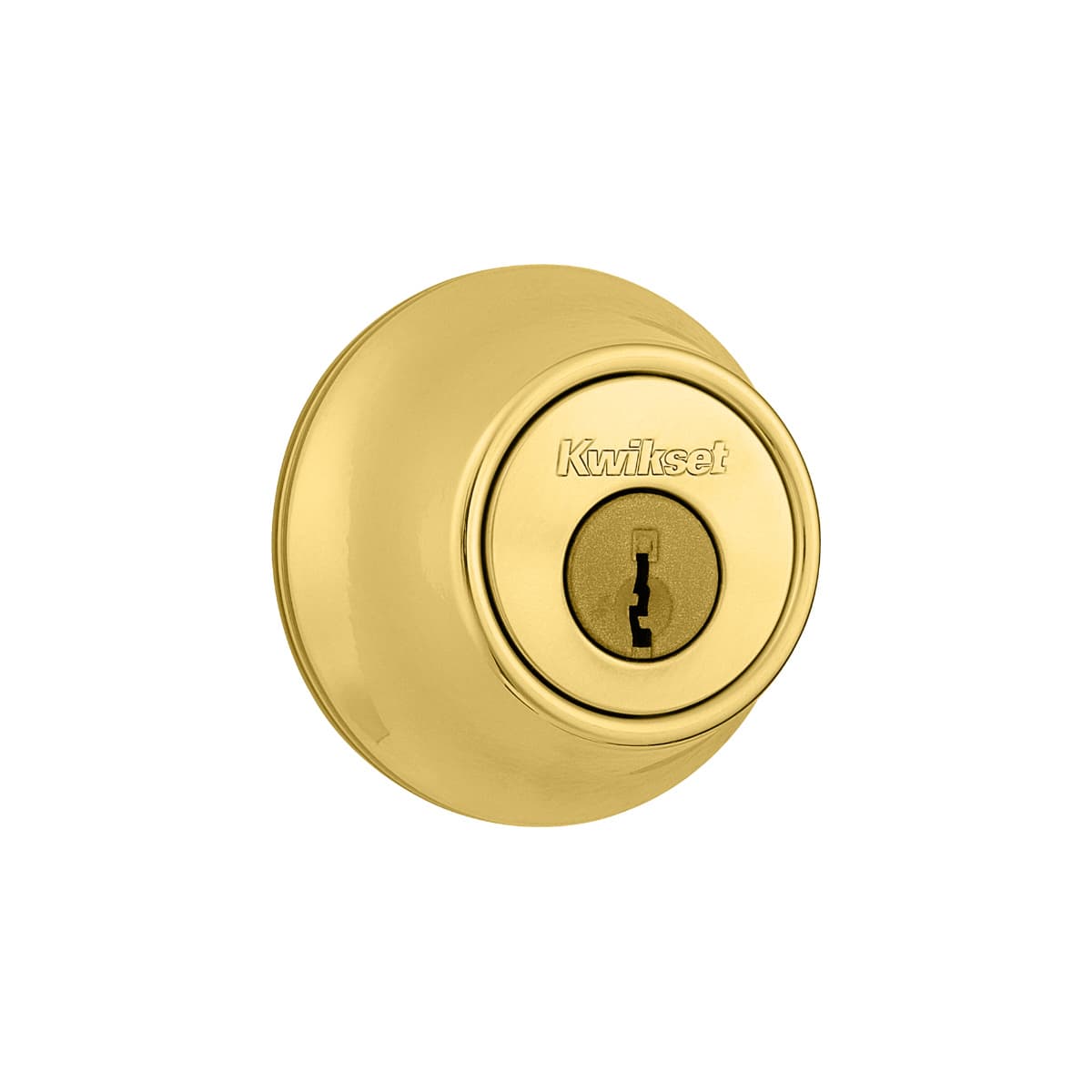 Kwikset 665-3SV1 Polished Brass Double Cylinder Deadbolt with SmartKey from  the 660 Series
