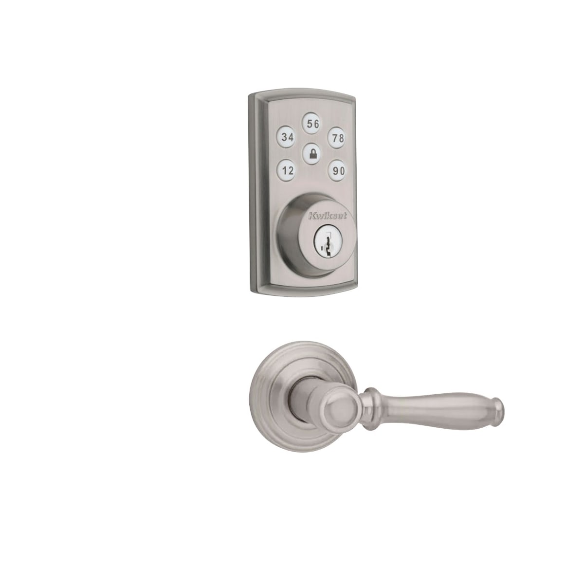 Kwikset SmartCode 888 Deadbolt Smart Lock Bronze Exterior Keypad WITH KEYS