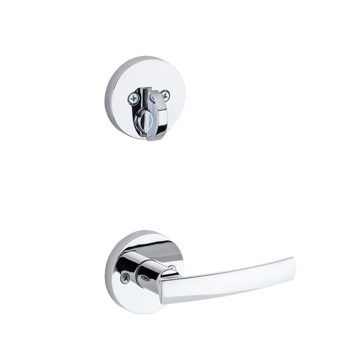Kwikset 968SYLRDT-26 Polished Chrome Sydney Dummy Interior Pack with Round  Rosette from the Signature Series