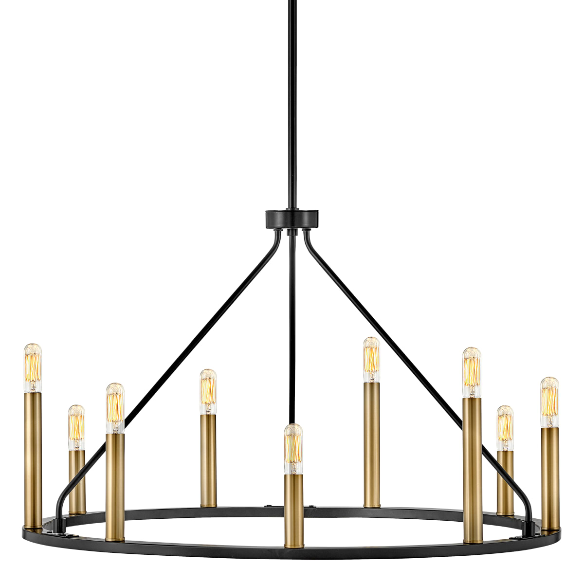 Lark 83158BK Black Lazlo 9 Light 30