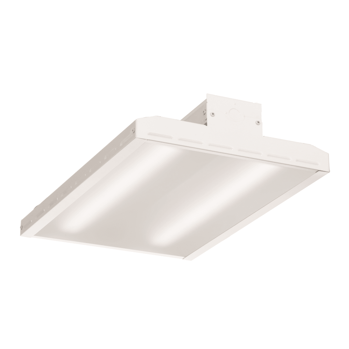 Lithonia Lighting IBH 12L MVOLT Gloss White 22 Wide LED High Bay LightingDirect