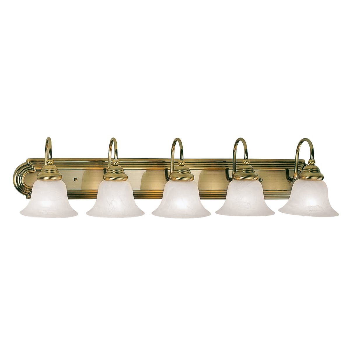 Livex Lighting 1005-52 Belmont 5-Light Bath Light Chrome and Polished Brass 