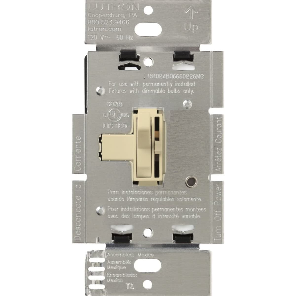 【激安通販 オンラインショップ】 AYLV-600P-BL Lutron Black Single Volt Watt/120 450 Ariadni タイムセール