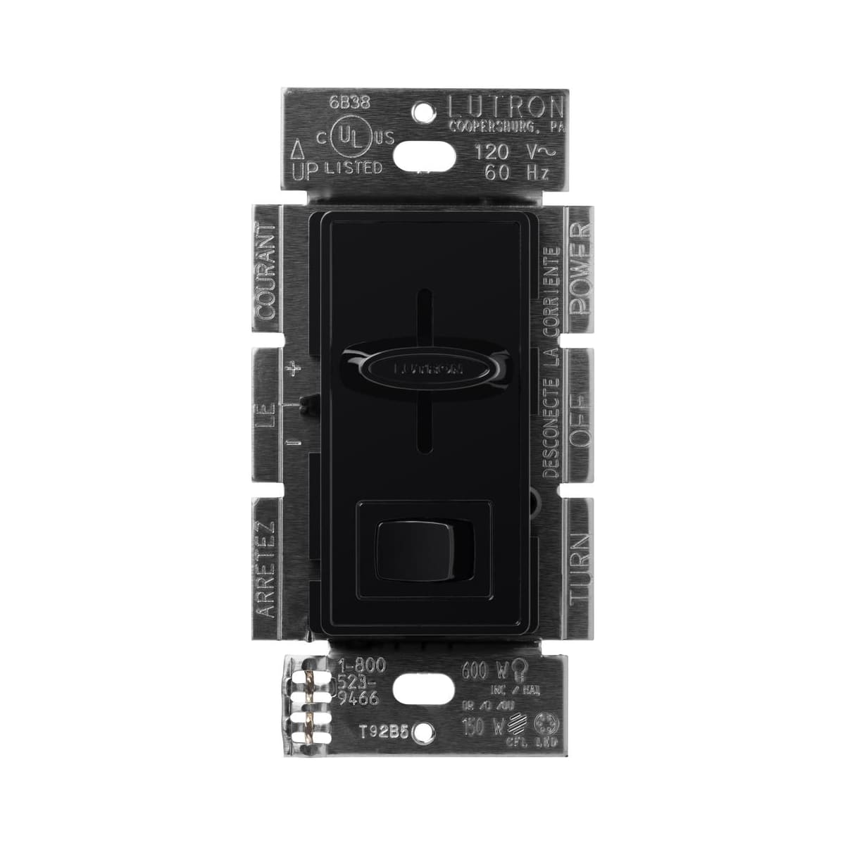 Black lutron dimmer switch on sale