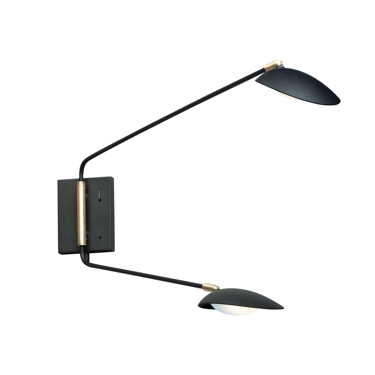 【はこぽす対応商品】 Maxim 21692BKSBR 2 Light 2 Scan Brass Satin / Black スーツ・フォーマル・ドレス