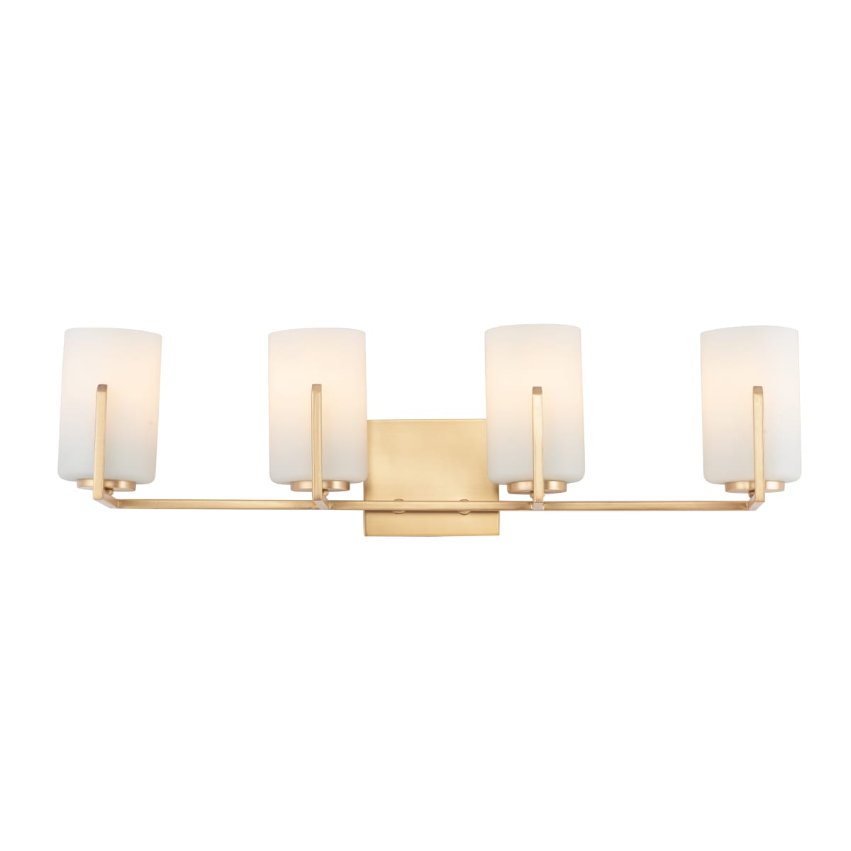 Maxim 21284swsbr Satin Brass Dart 4 Light 30 Wide Bathroom Vanity Light