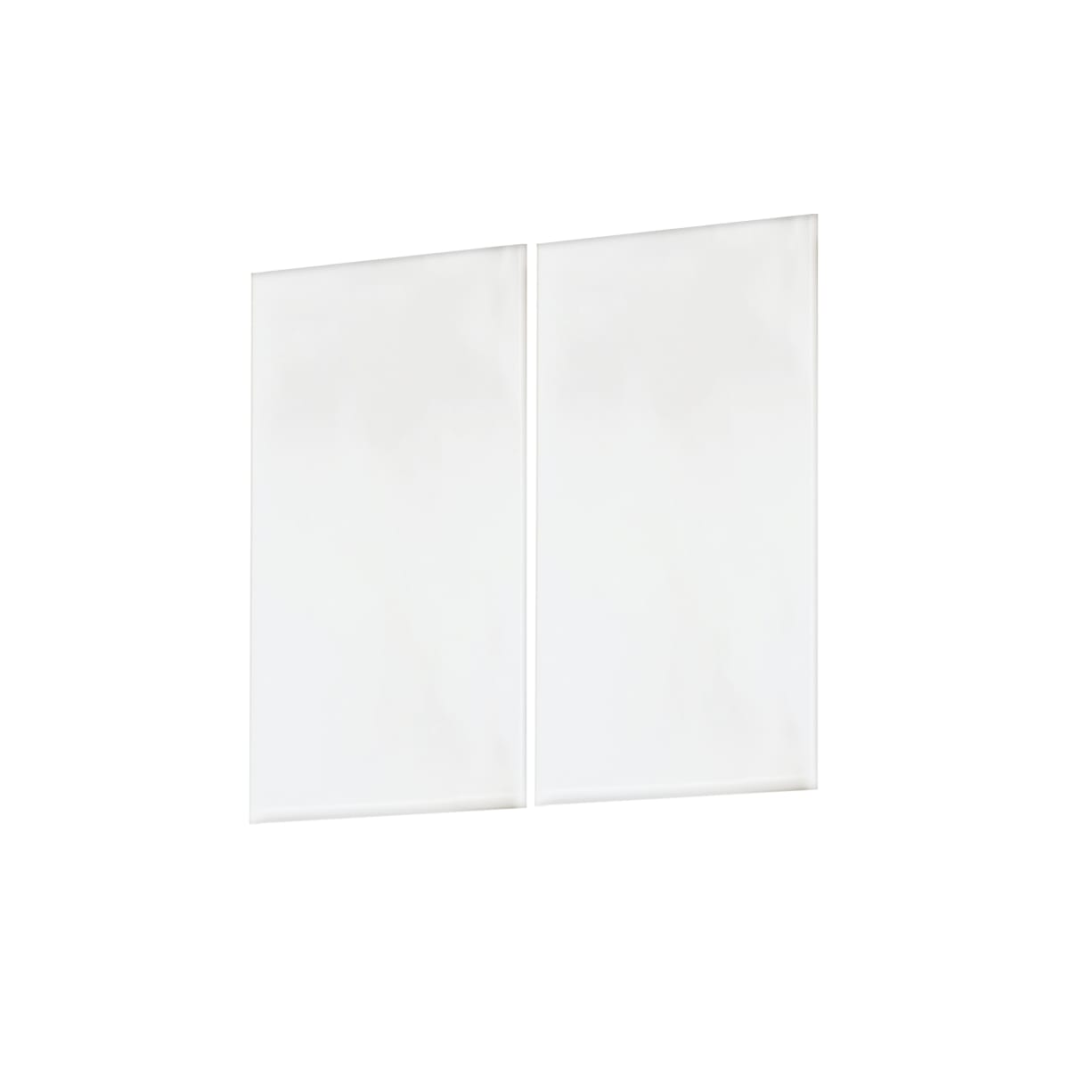 Maxim 53679WT White Address Number Tile - Blank Half Tiles