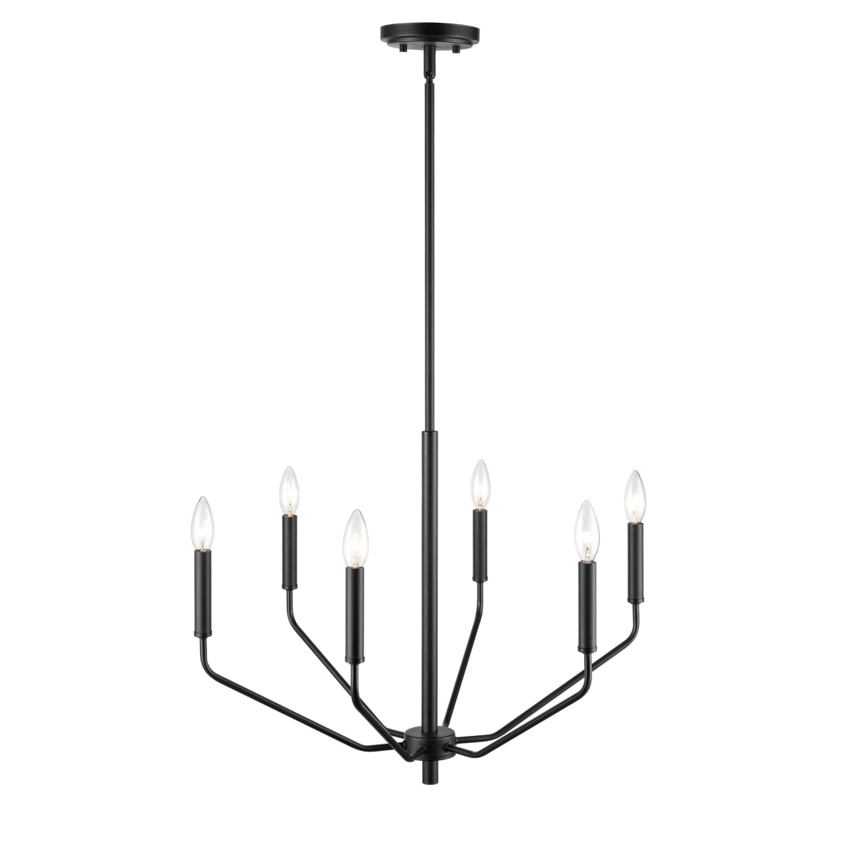 Crate&Barrel Clive 8-Arm Brass Chandelier