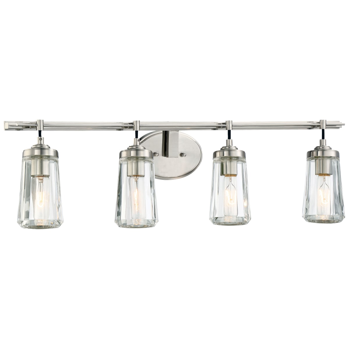 Minka Lavery 2304-84 Brushed Nickel 4 Light Vanity Light from the Poleis  Collection - LightingDirect.com