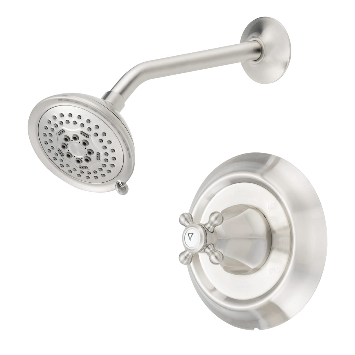 Mirabelle Mirbr8020ebn Brushed Nickel Boca Raton Shower Trim