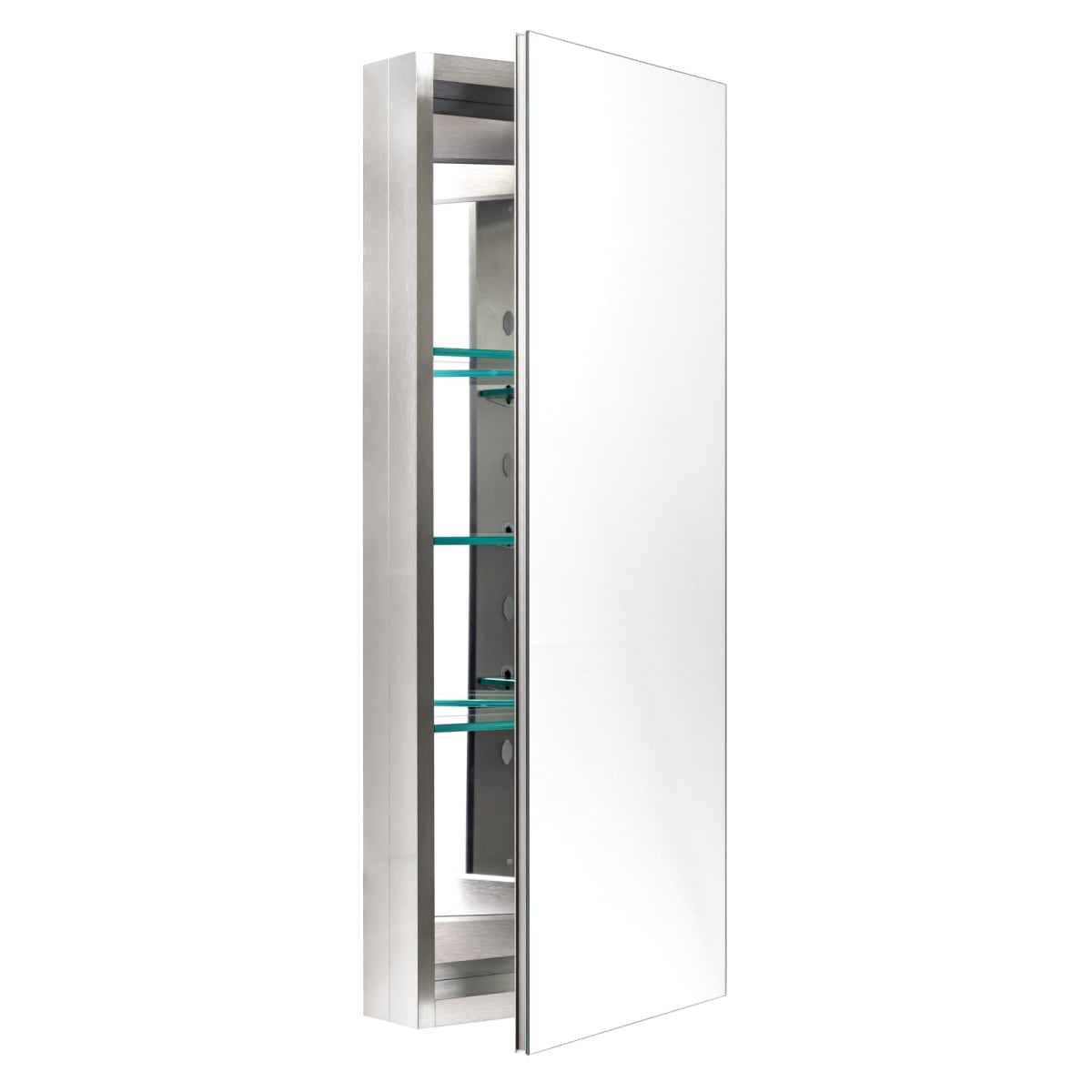 Miseno Mbc3615 Bn Brushed Nickel Dual Mount 36 H X 15 W Medicine Cabinet Surface Or Recessed Mounting Faucetdirect Com