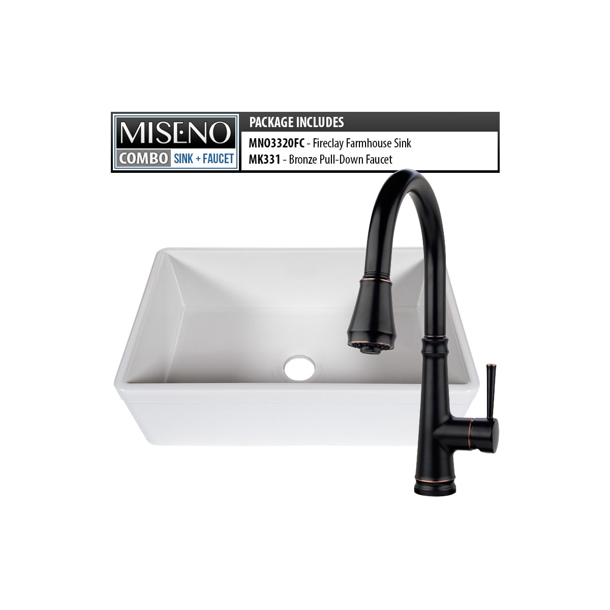 Miseno Mno3320fc Mno331 Orb White Oil Rubbed Bronze Kitchen