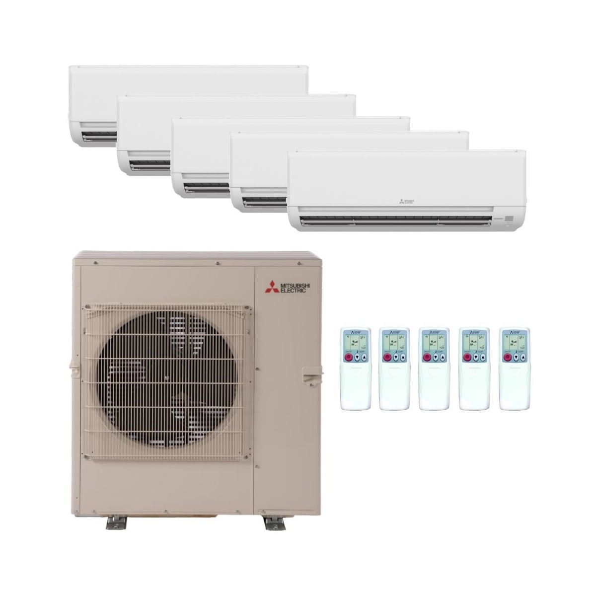 Mitsubishi Heat Pump Mini Split Systems Cooling MXZ 5C42NA3 MSZ