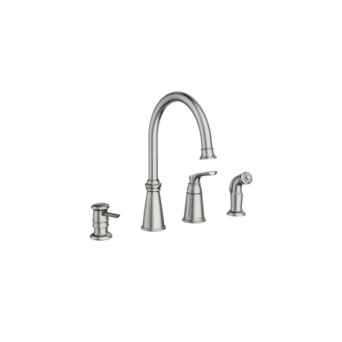 Moen 87044srs Spot Resist Stainless Whitmore Single Handle High Moen 87044srs Spot Resist Stainless
