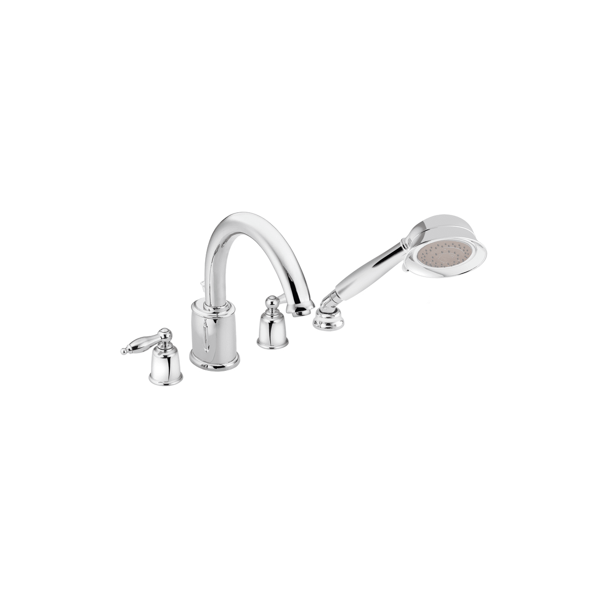 Moen T6989cp Chrome Polished Brass Double Handle Deck Mounted