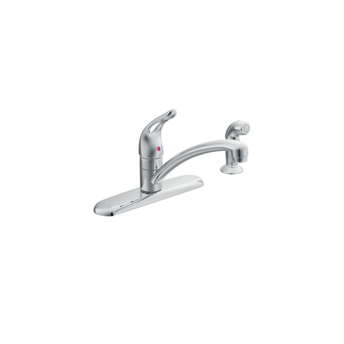 Moen Ca7460 Chrome Single Handle Kitchen Faucet With Side Spray