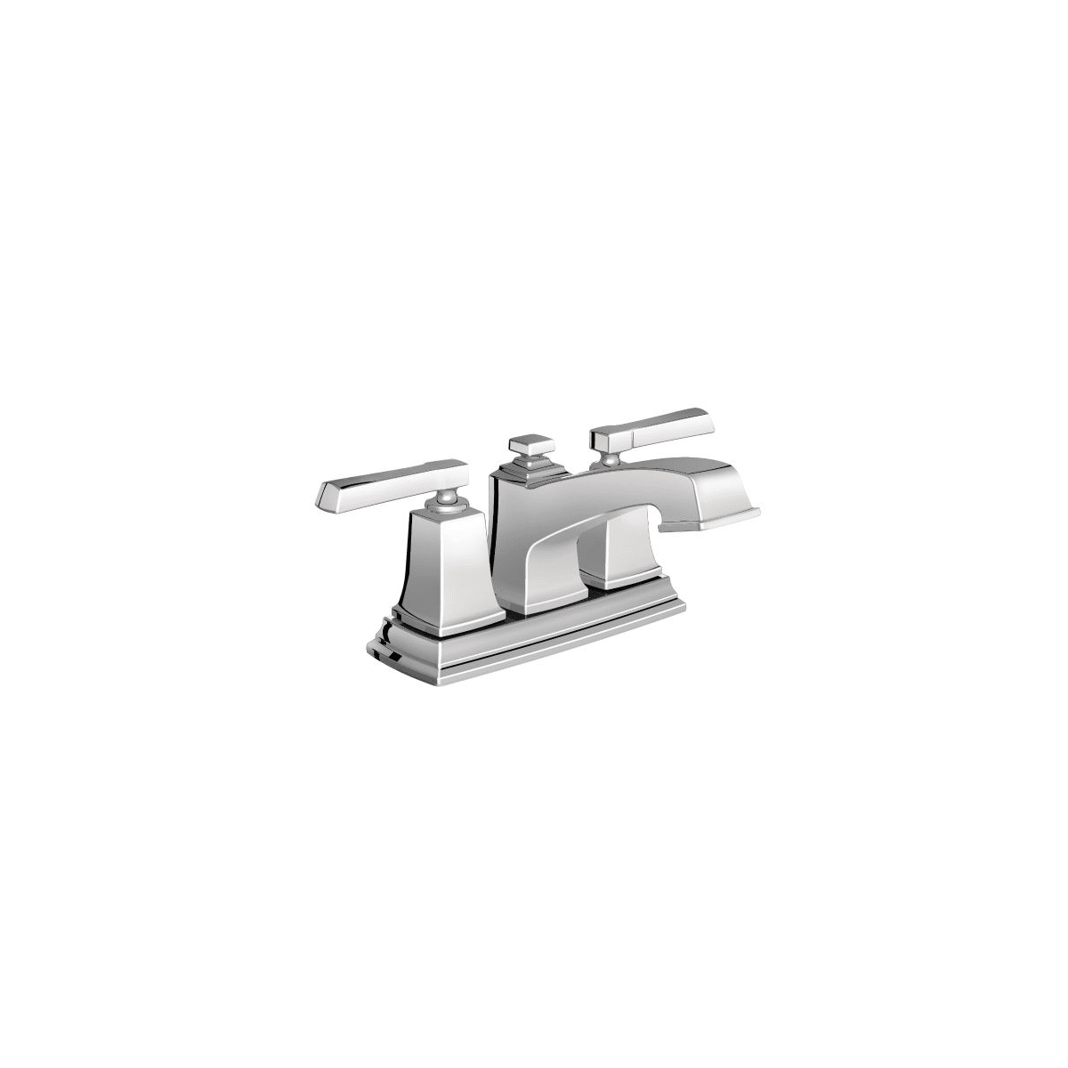 Moen 6010 Chrome Centerset Bathroom Faucet With Metal Pop Up Drain