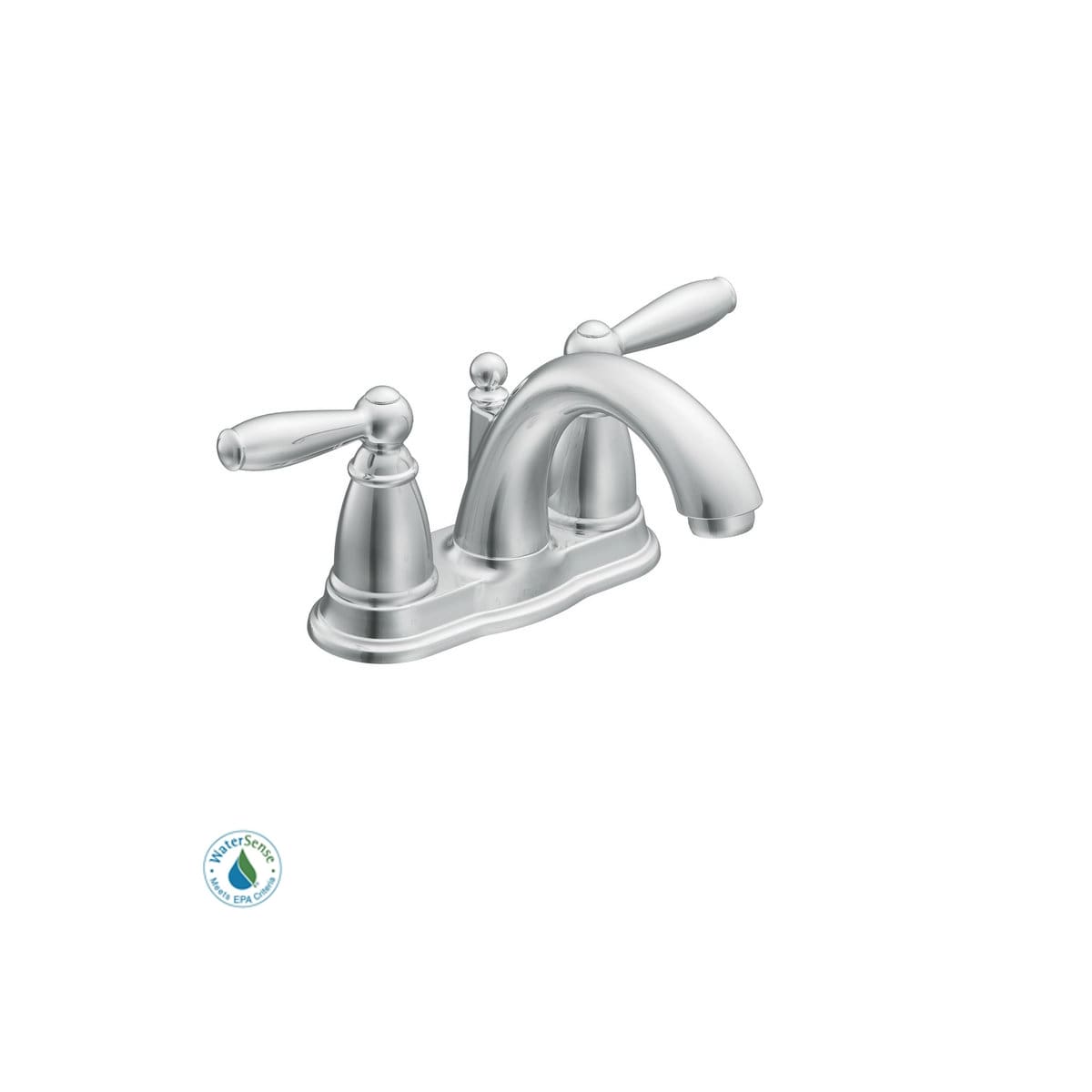 Moen 66610 Chrome Double Handle Centerset Bathroom Faucet From The