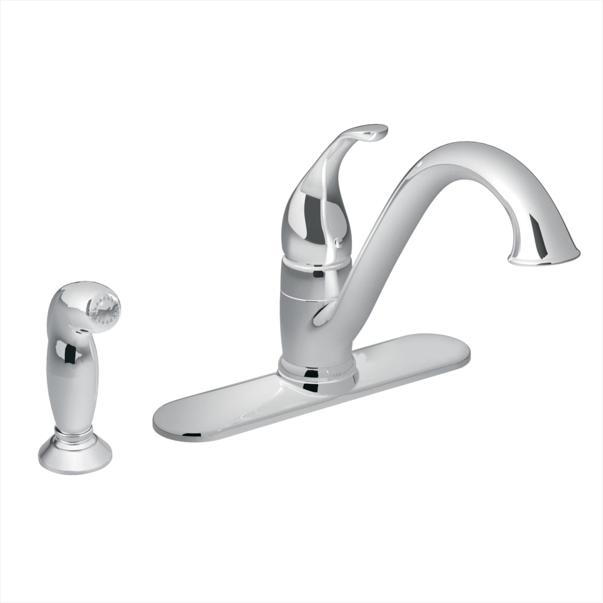 Moen 67840 Chrome Camerist High Arc Kitchen Faucet With Sidespray