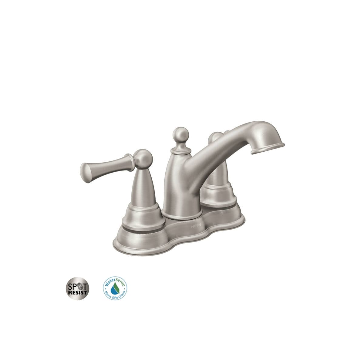 Moen 84600srn Spot Resist Brushed Nickel Sage Centerset Bathroom