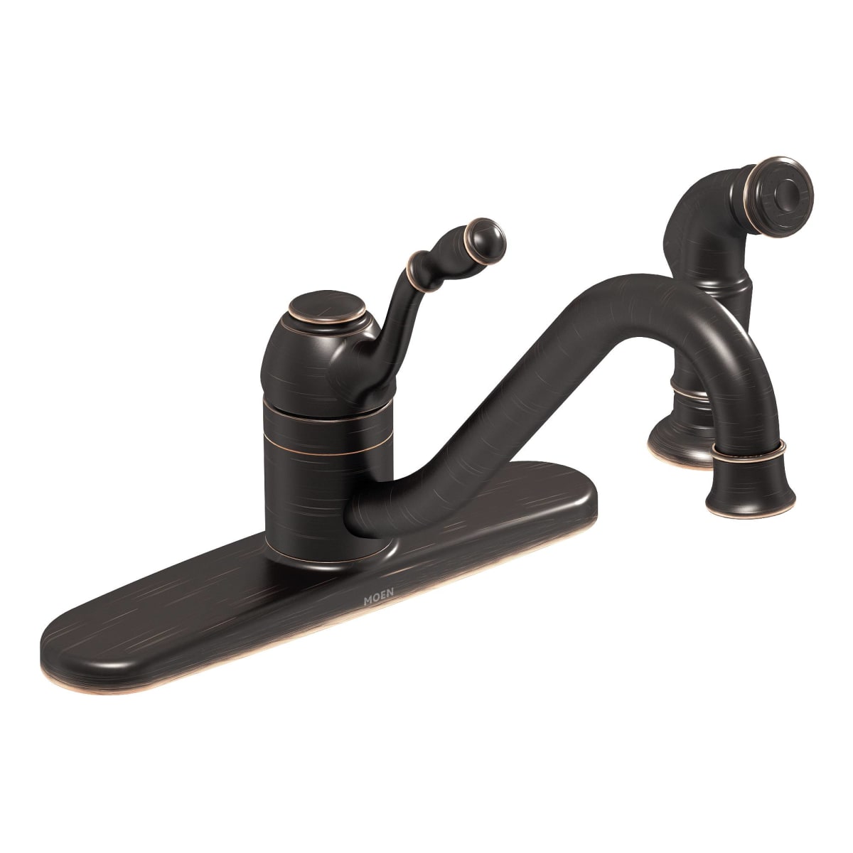 Moen 87009brb Mediterranean Bronze Kitchen Faucet With Side Spray