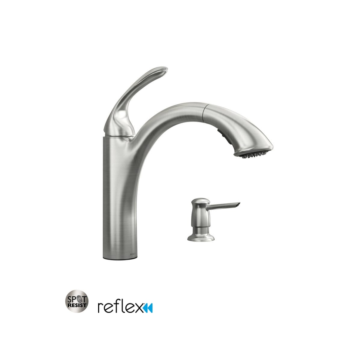 Moen 87035srs Spot Resist Stainless Pullout Spray Kitchen Faucet Moen 87035srs Pullout Spray Kitchen Faucet With Soap Dispenser