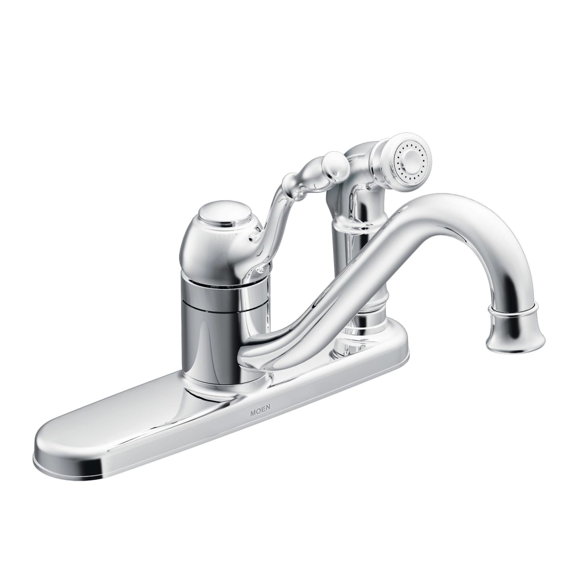 Moen Ca87019 Chrome Lindley Kitchen Faucet With Side Spray
