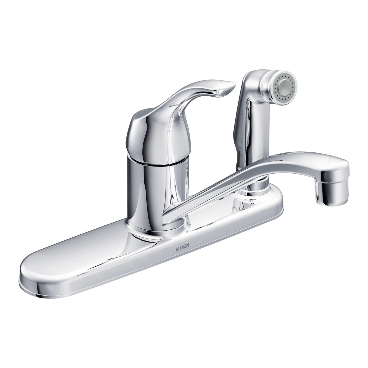Moen Ca87554c Chrome Alder Kitchen Faucet With Side Spray Faucet Com