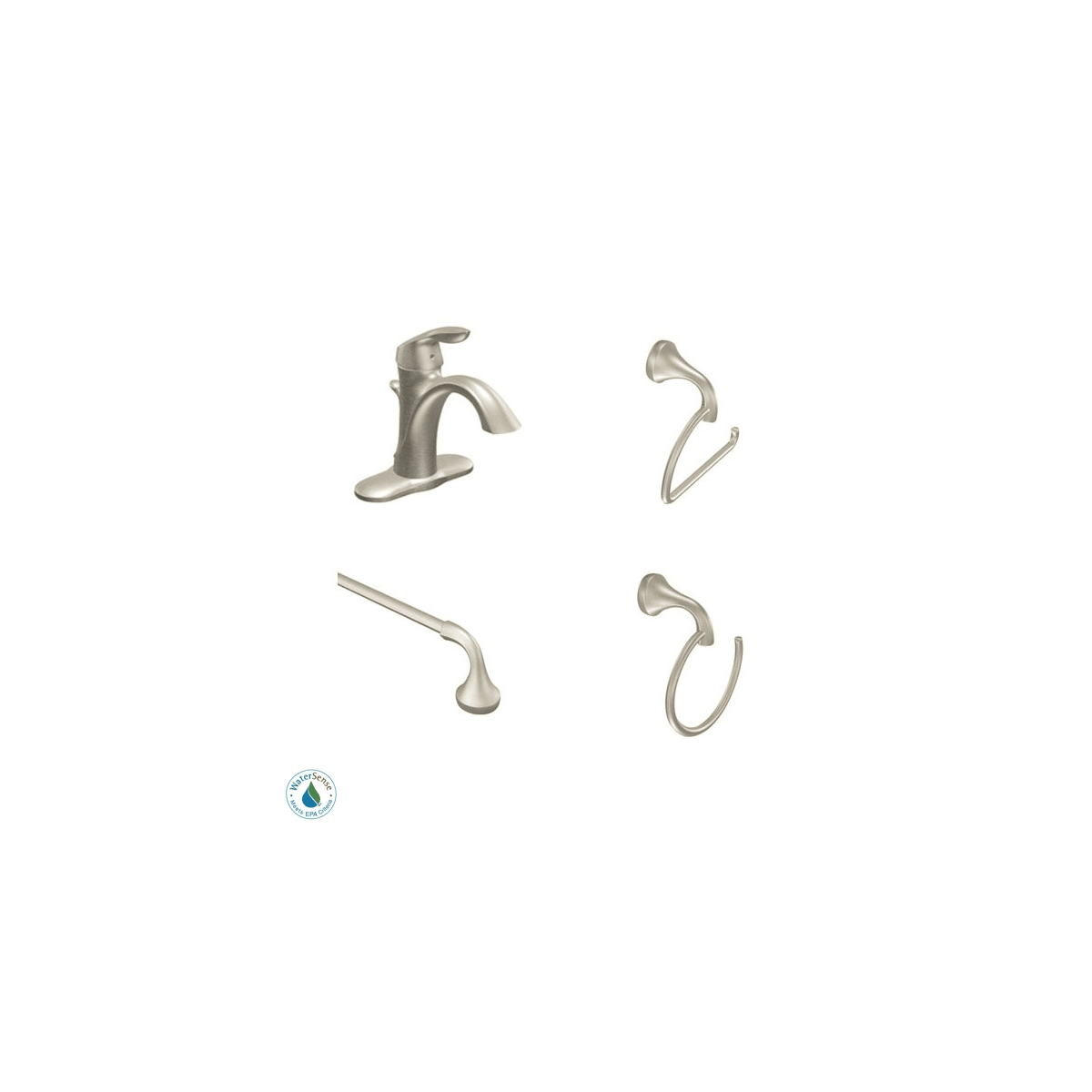 Moen Eva Faucet And Accessory Bundle 2bn Brushed Nickel With