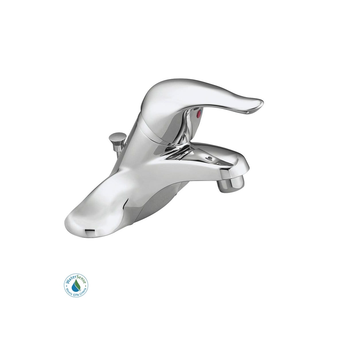 Moen L64620 Chrome Single Handle Centerset Bathroom Faucet With