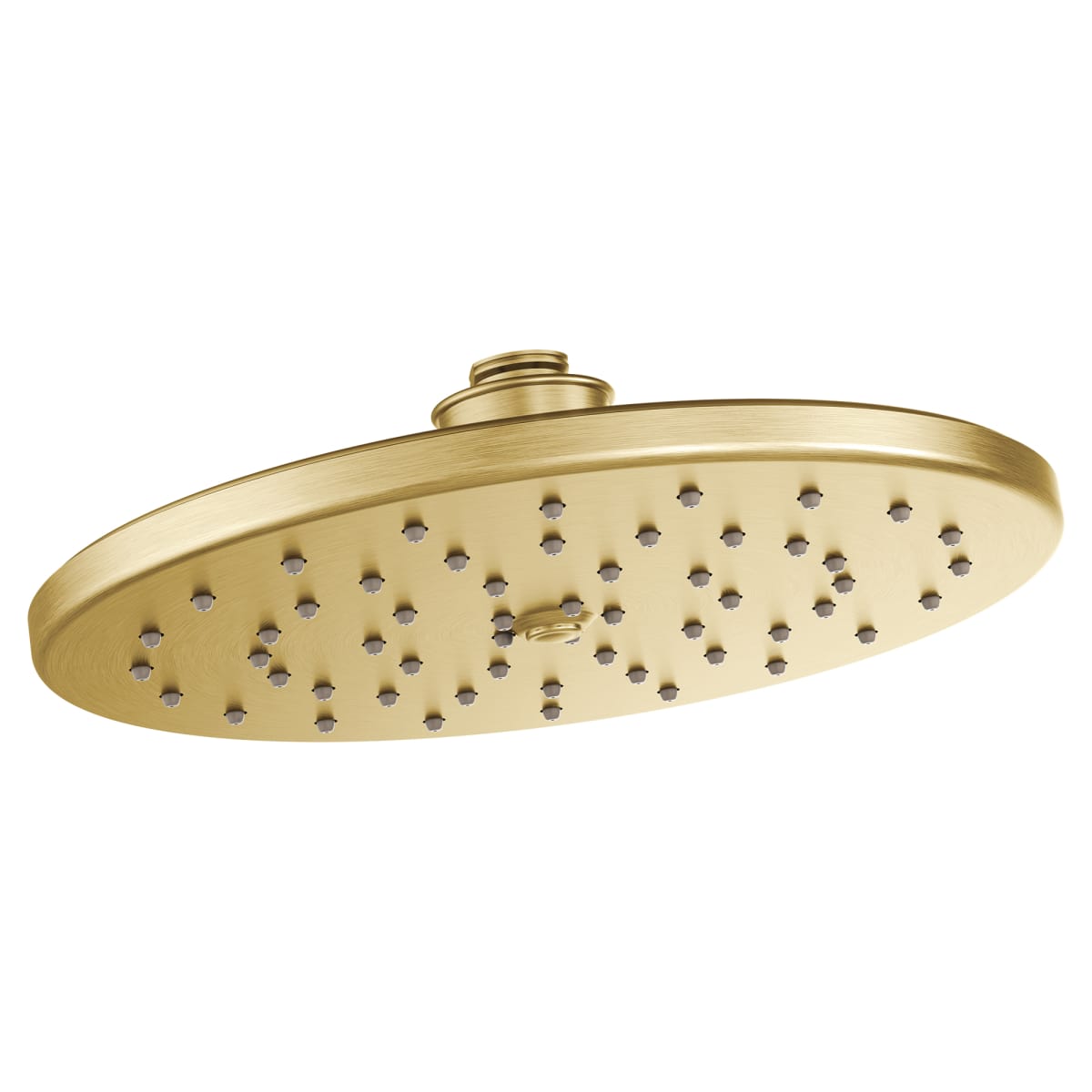 Moen S112bg Brushed Gold Waterhill 2 5 Gpm Single Function Rain Shower Head Faucetdirect Com