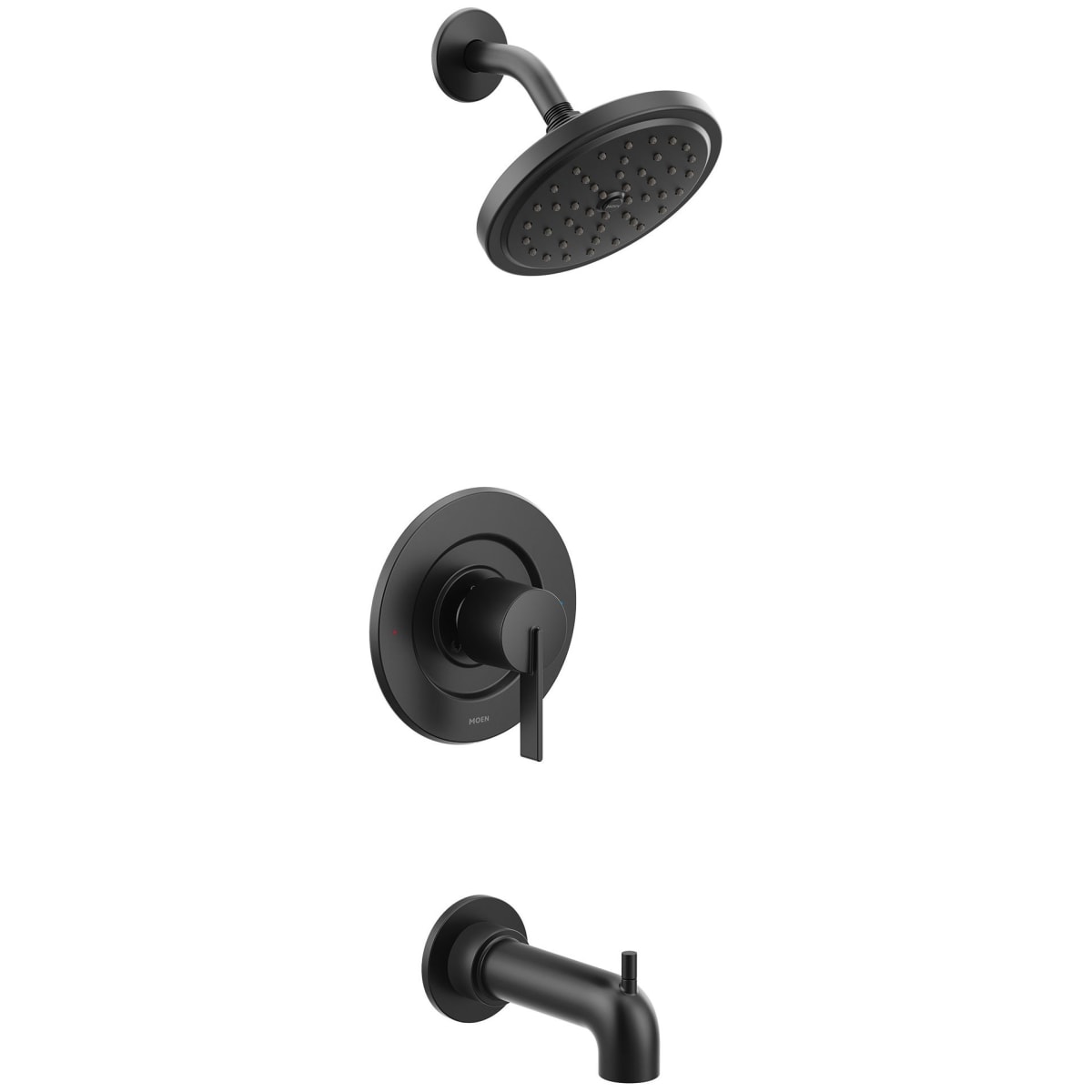 Moen T2263epbl Matte Black Cia Tub And Shower Trim Package With 1 75 Gpm Single Function Shower Head Faucet Com