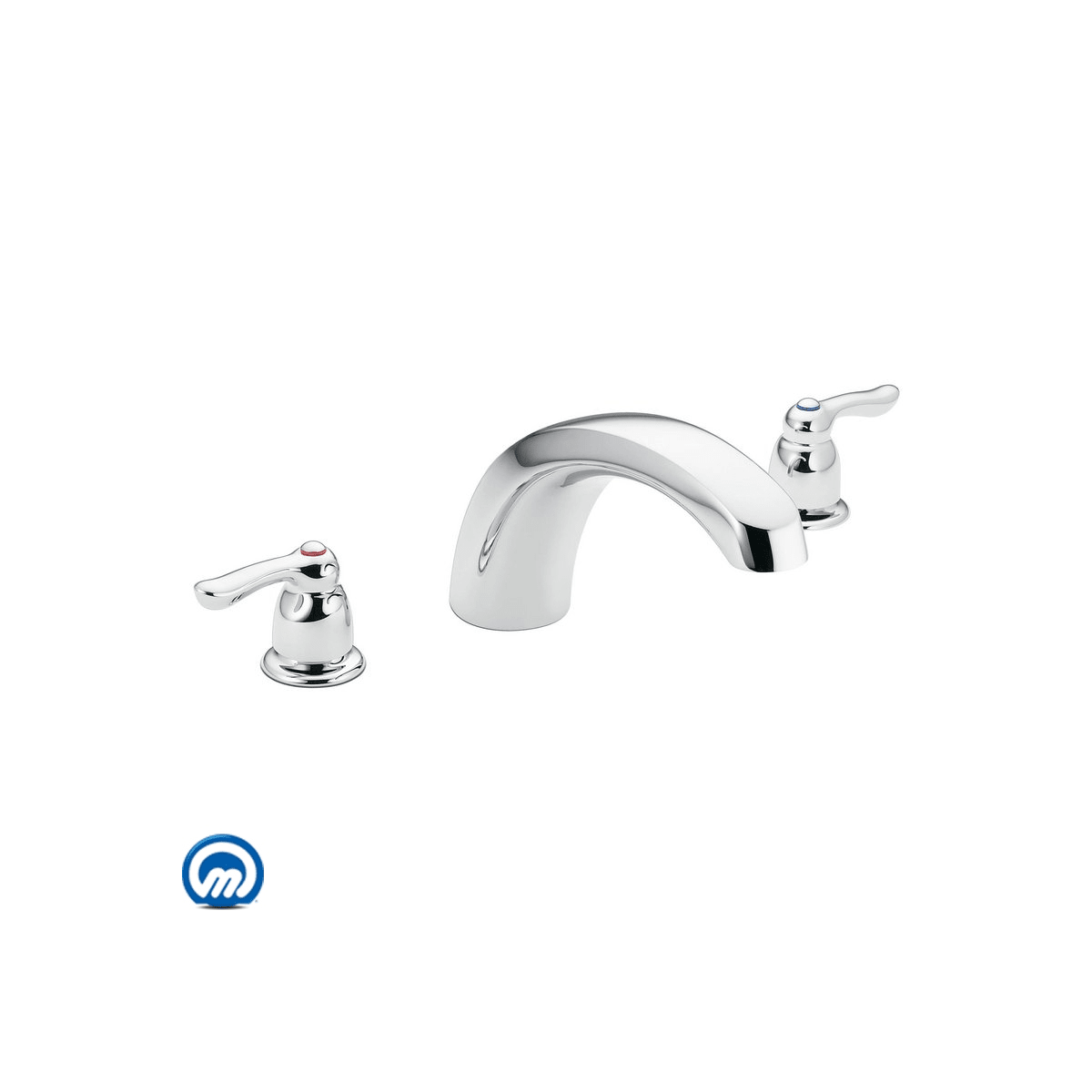 Moen T990 Chrome Deck Mounted Roman Tub Filler Trim From The