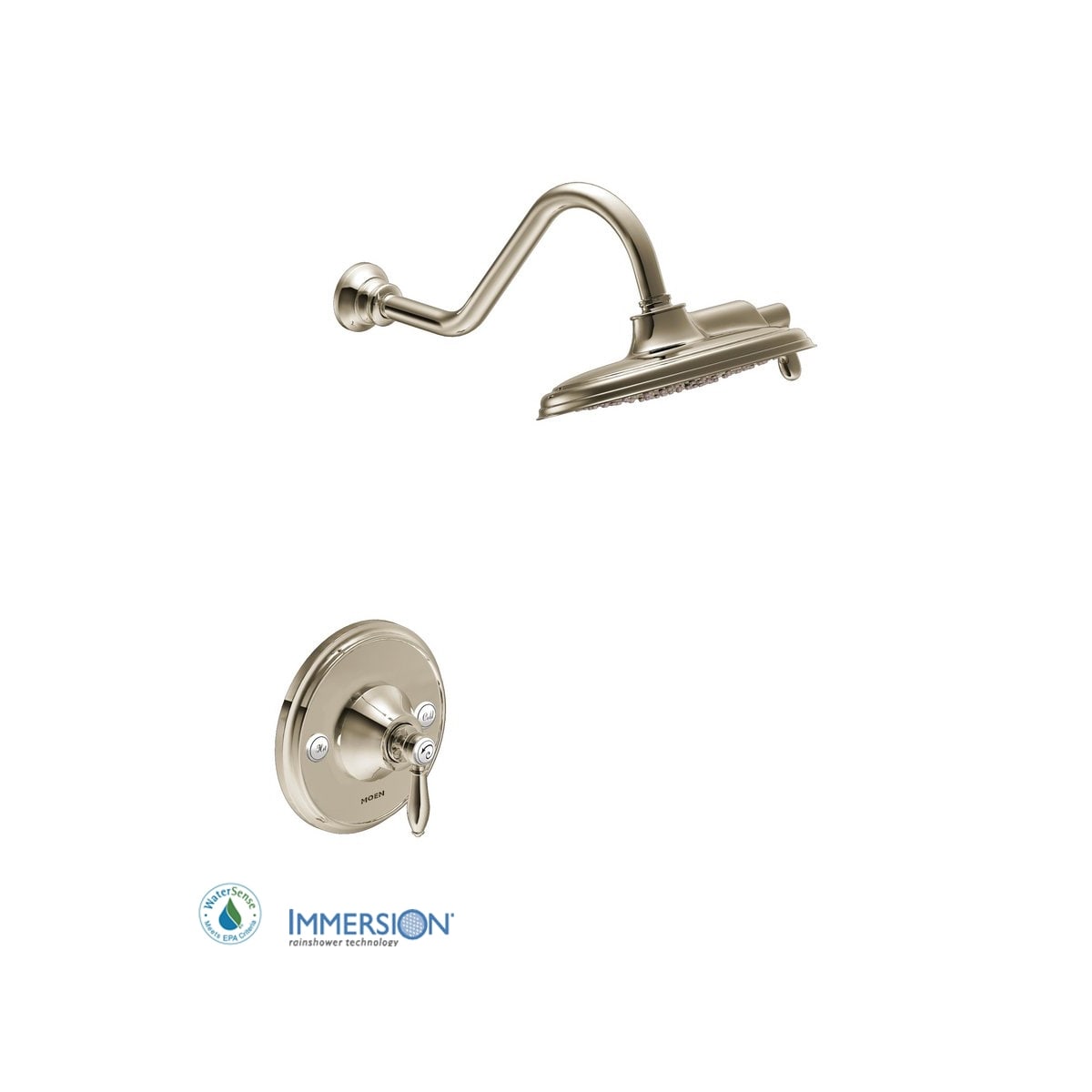 Moen Ts32102epnl Nickel Weymouth Single Handle Posi Temp Pressure