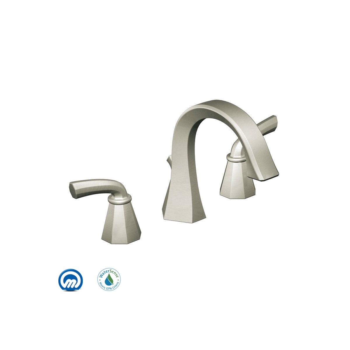 Moen Ts448bn Brushed Nickel Double Handle Widespread