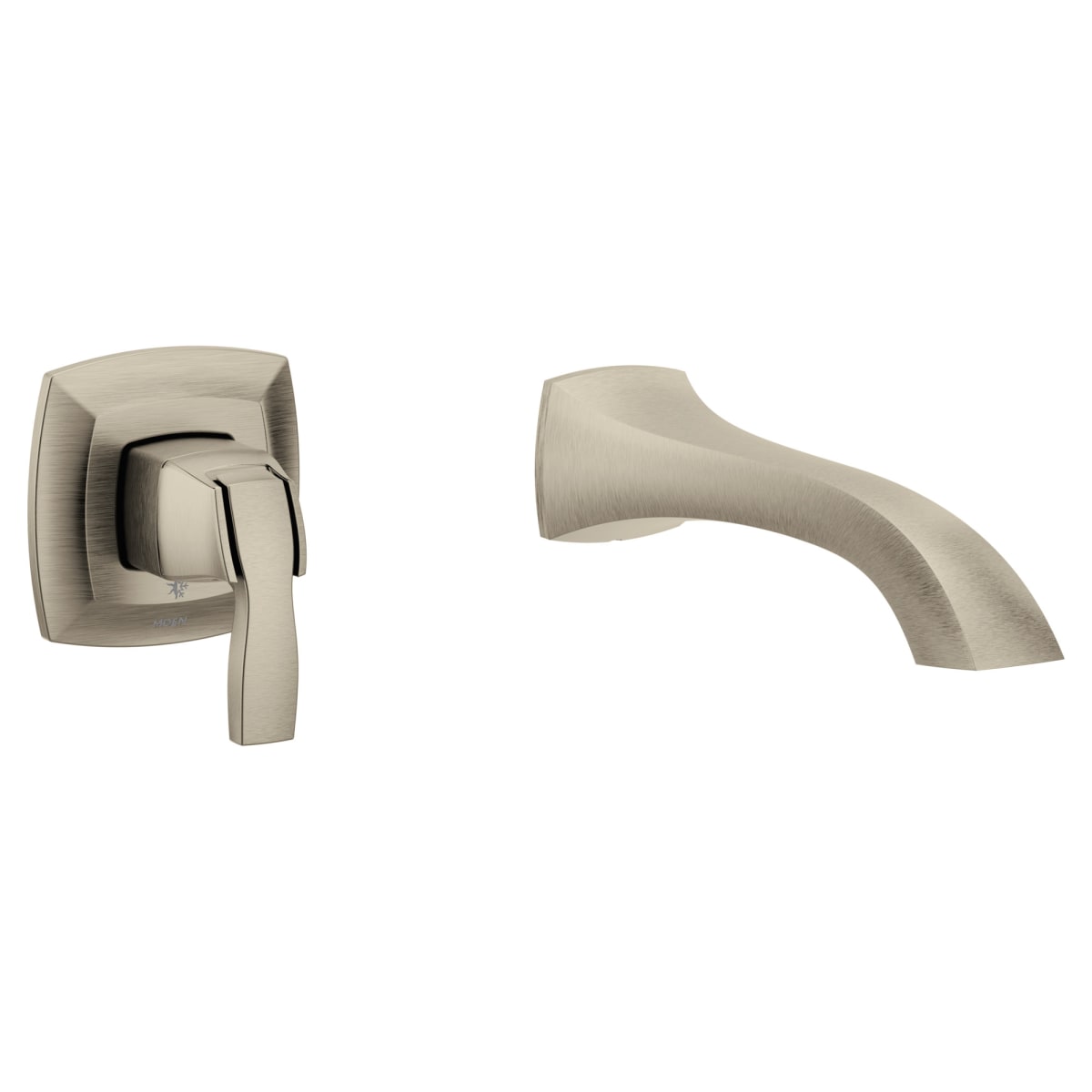 Moen WT691NL Polished Nickel Voss Wall Mounted Tub Filler FaucetDirect