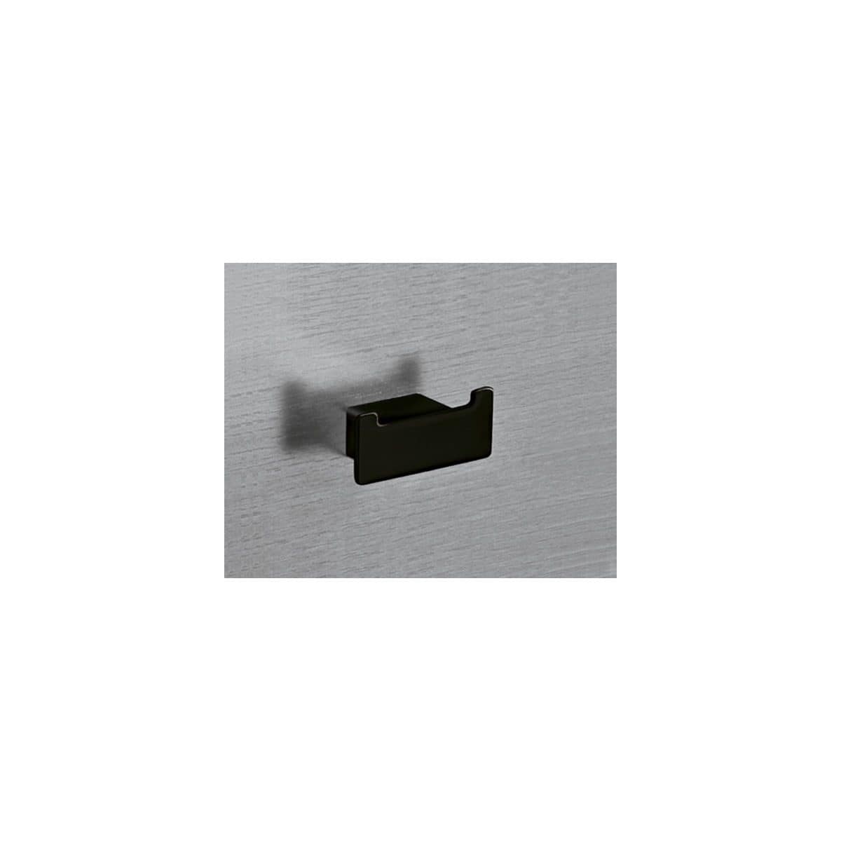 Nameeks Gedy 5426-M4 Matte Black Lounge Double Robe Hook
