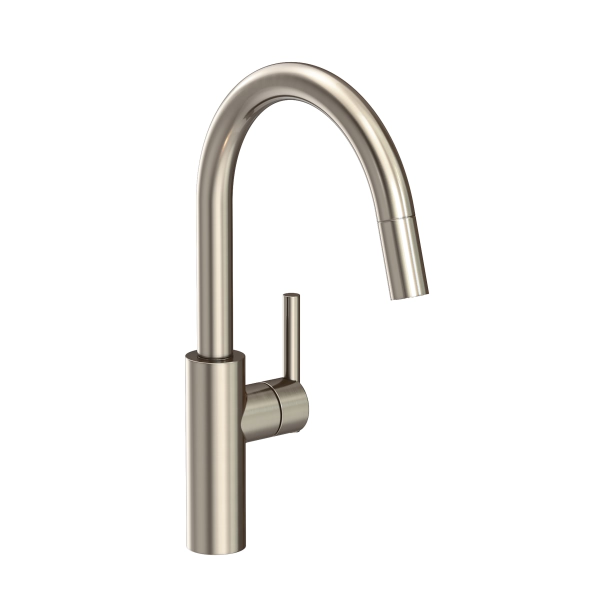 Newport Brass 1500-5113/20 Stainless Steel (PVD) East Linear High-Arc  Pullout Spray Kitchen Faucet with Magnetic Docking 