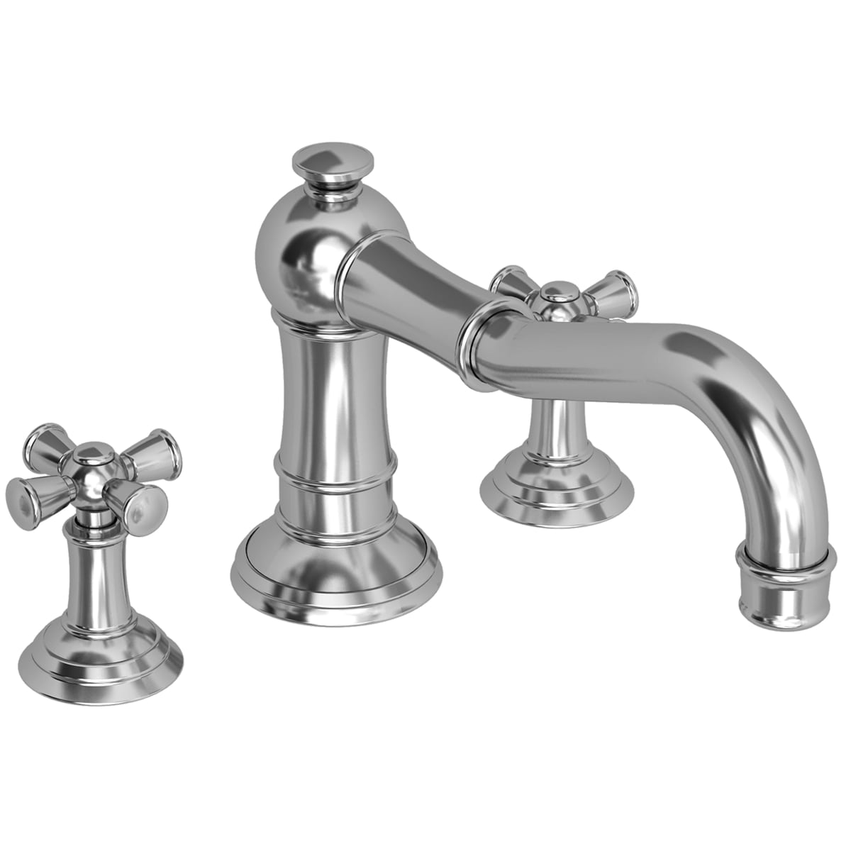 Newport Brass 3 2466 26 Polished Chrome Double Handle Deck Mounted