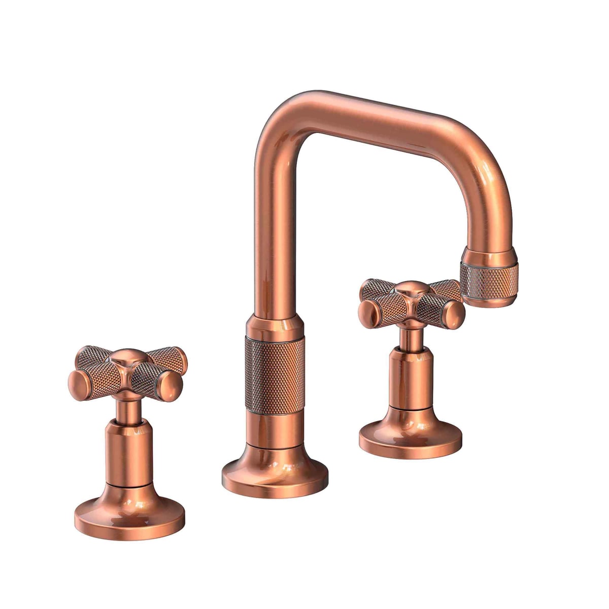 Newport Brass 3260/10 Satin Bronze (PVD) Clemens 1.2 GPM Deck Mounted  Widespread Bathroom Faucet with Pop-Up Drain Assembly 