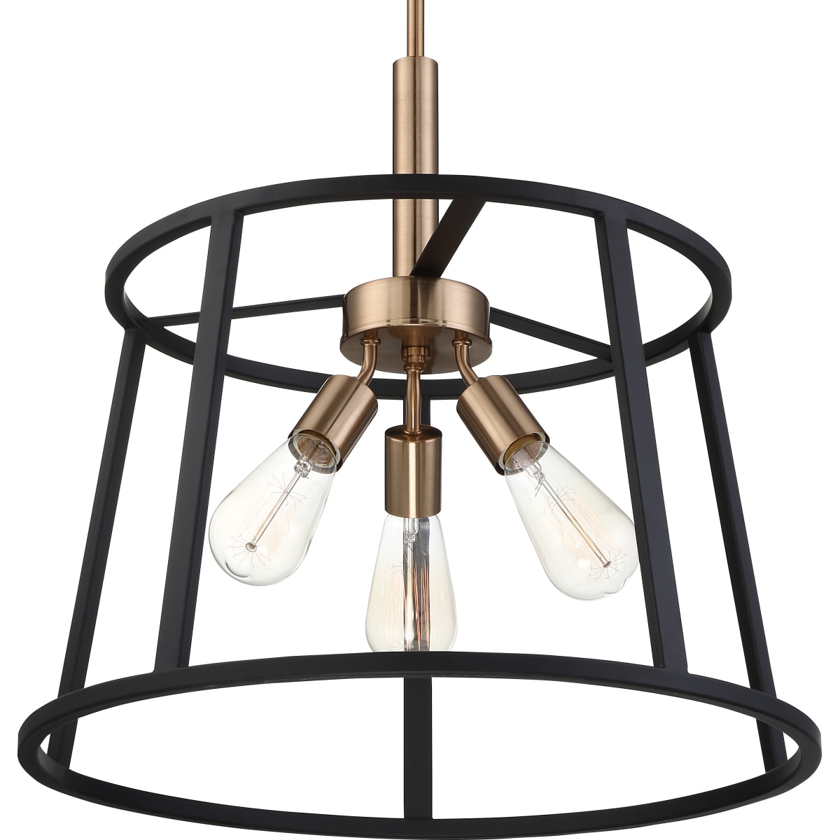 ノヴァセット Nuvo Lighting 60/6642 Copper Brushed Brass / Matte Black